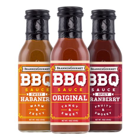 Bbq Sauce Summertime Three Pack Brannengourmet Quality Bbq Sauces