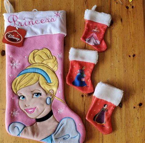 Best New Disney Cinderella Christmas Stocking + 3 Mini Princess ...