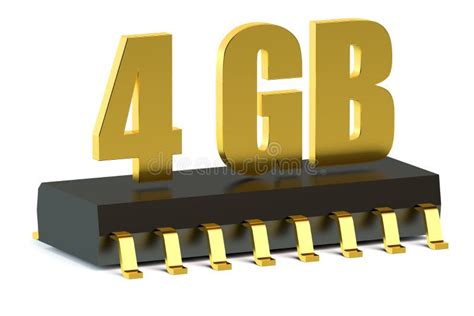 4 Gb RAM or ROM Memory Chip for Smartphone and Tablet Stock ...