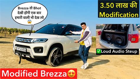 Modified Vitara Brezza With Loudest Audio Setup In Brezza Modified