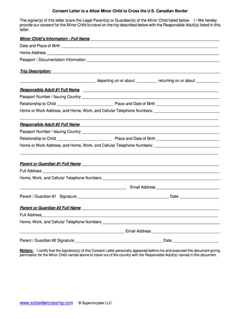 Cbp Parental Consent Letter Sample Complete With Ease AirSlate SignNow