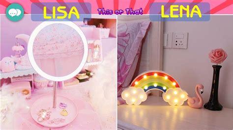 Lisa Or Lena Cute Kawaii Items This Or That Youtube