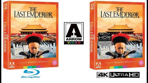 The Last Emperor Arrow Video Limited Edition 4K Ultra HD Blu Ray