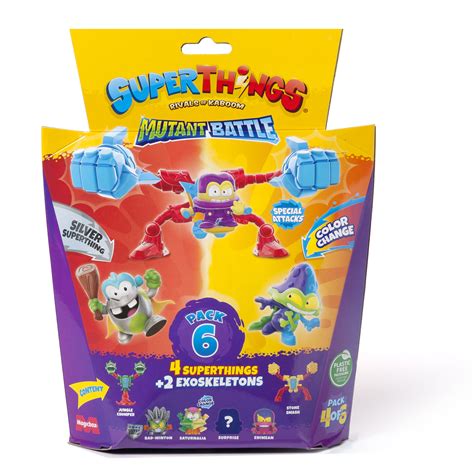 SuperThings Mutant Battle Pack 6 4 SuperThings 2 ExoSkeleton 4 Of