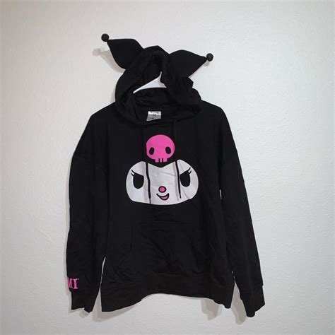 Sanrio Kuromi 3d Ears Hoodie From Hot Topic Sold Depop