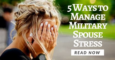 5 Ways To Manage Military Spouse Stress Military Spouse