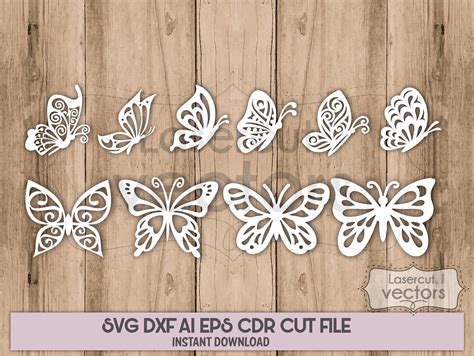 Butterfly Svg Svg Bundle Butterflies Papercut Etsy