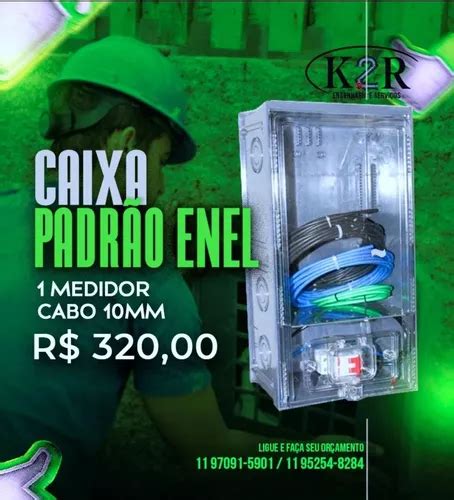 Caixa De Luz Padrão Enel Eletropaulo P 1 Medidor Cabo 10mm à venda em