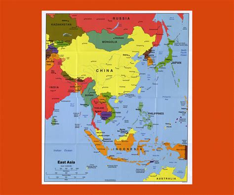 Maps of East Asia (East Asia maps) | Collection of maps of East Asia ...