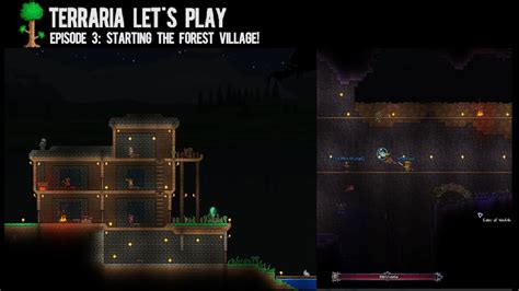 Terraria Let S Play Episode Starting The Forest Village Eater Of