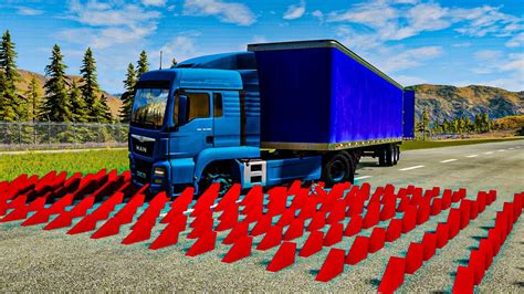 Massive Spike Strip Pileup Crashes 3 BeamNG Drive YouTube