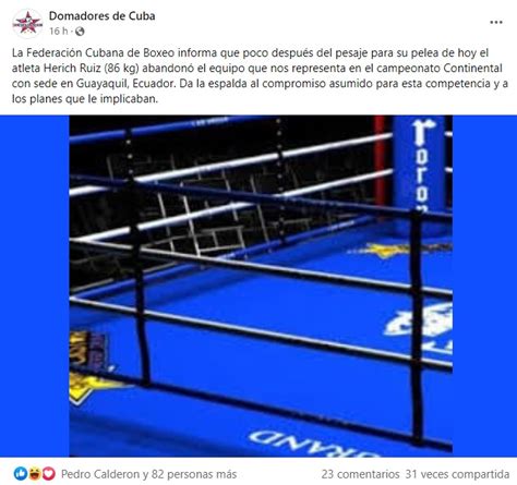 Boxeador Herich Ruiz Abandona La Delegaci N Cubana Durante Campeonato