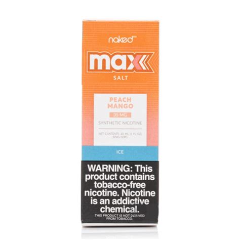 NAKED MAX NICSALT PEACH MANGO ICE Positive Burn