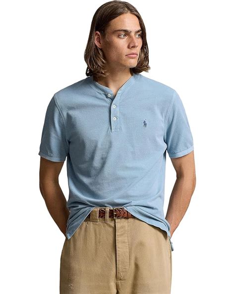 Mens Polo Ralph Lauren Featherweight Mesh Henley