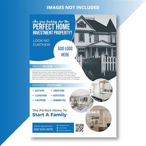 Premium Vector Real Estate Flyer Design