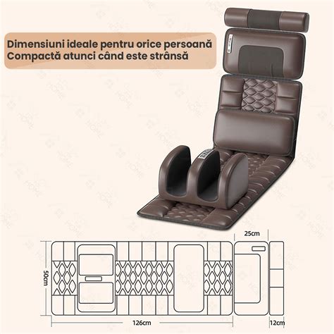 Saltea Electrica Pentru Masaj Complet Shiatsu Glowforhome Aparat De