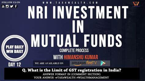 NRI Investment In Mutual Funds Complete Process YouTube