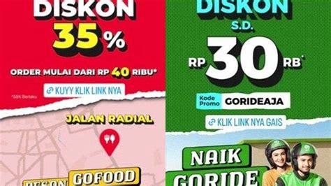 Kode Promo Gojek Hari Ini Oktober Diskon Gofood Persen