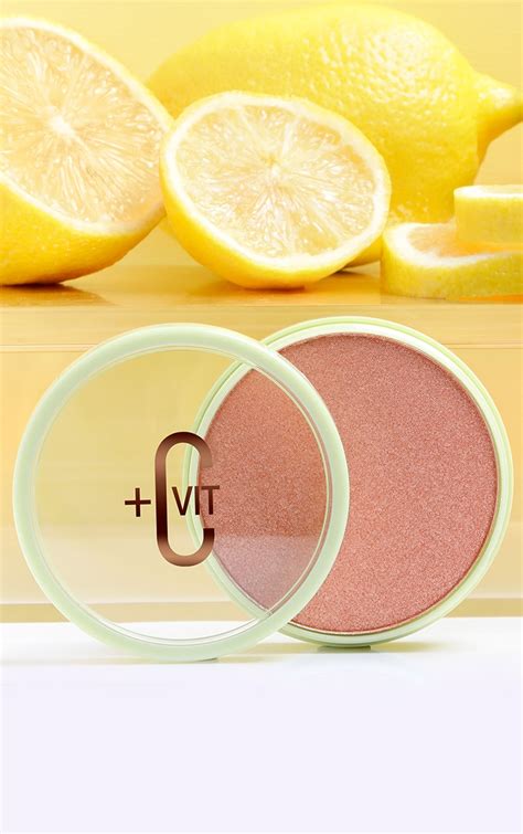 Pixi Makeup C Vit Glow Y Powder Peach Dew Blush Prettylittlething Usa