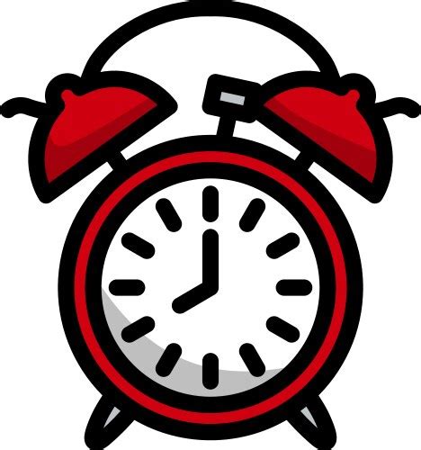 Cartoon Doodle Alarm Clock Royalty Free Vector Image