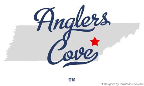 Map Of Anglers Cove Tn Tennessee