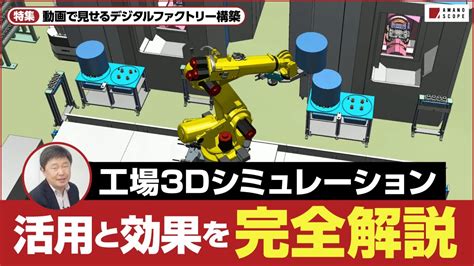 【3dシミュレーション】工場のdxに欠かせない「プロセスシミュレート」完全解説！工場の自動機、制御、人あらゆる作業を再現・最適化する