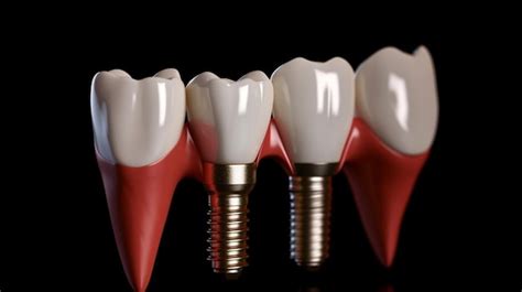 Premium Ai Image Realistic Dental Implant Banner