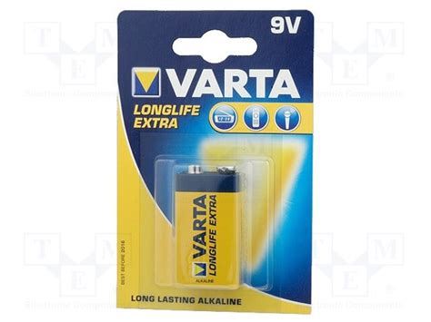 LONGLIFE 6LF22 B1 VARTA - Baterie: alcaline | 6F22; 9V; nereîncărcabilă ...
