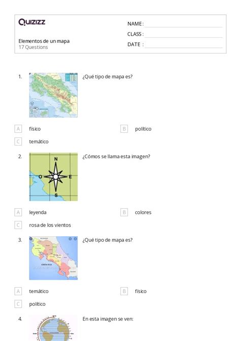 Hoja De Trabajo Del Mapa Mundial De Longitud Y Latitud