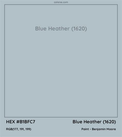 Benjamin Moore Blue Heather 1620 Paint Color Codes Similar Paints And