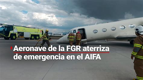 Aterrizaje De Emergencia En El AIFA Seis Pasajeros Se Salvaron De