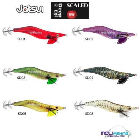 Artificiale Pesca Eging Jatsui Deep Egi SCALED Nuova Serie 2024