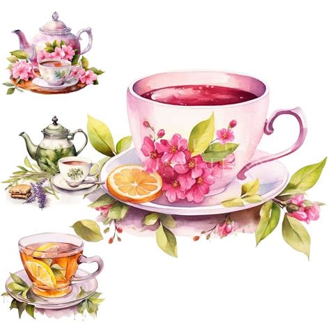 Tea Clipart Png Etsy Tea Pots Vintage Tea Cup Art Tea Pots