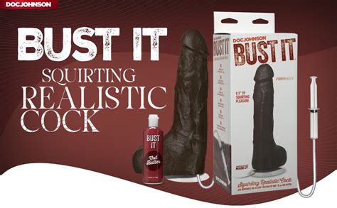 Amazon Doc Johnson Bust It Squirting Realistic FIRMSKYN Dildo With Removable Vac U Lock