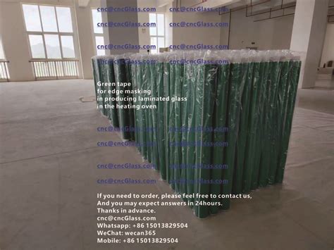 Green Tape For Edge Masking In Producing Laminated Glass In The Heating