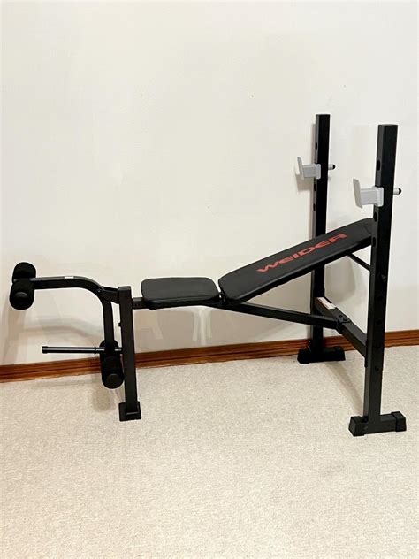 Weider Adjustable Weight Bench And Rack