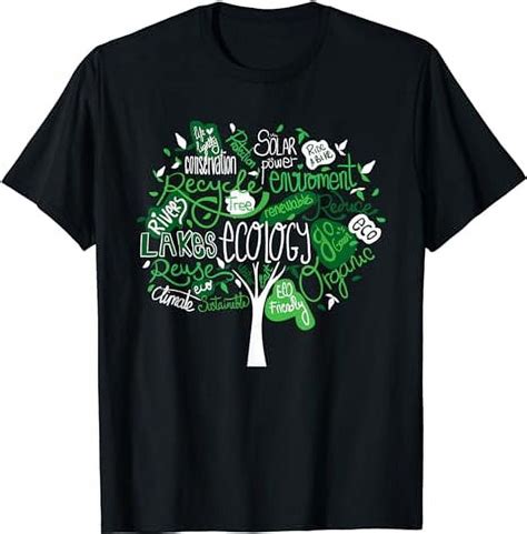 Ecology Tree Earth Day Cute Nature Lover Environmentalist T Shirt