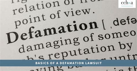 What Are the Basics of a Defamation Lawsuit | CCHA Law