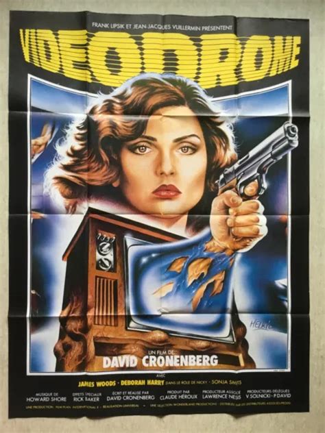 VIDEODROME AFFICHE ORIGINALE cinéma EO 1984 Original Grande French