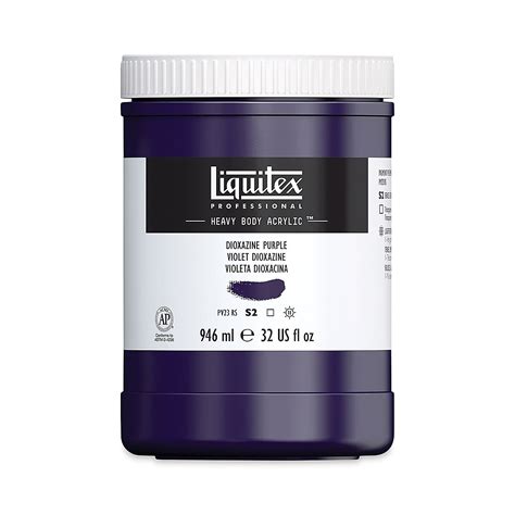 Liquitex Heavy Body Artist Acrylics Dioxazine Purple 32 Oz Jar