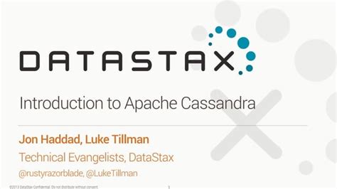 Cassandra Day Atlanta 2015 Introduction To Apache Cassandra And Datastax