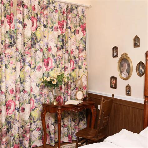 Aileen French Canvas Botanical Custom Room Darkening Curtain | Dolcewe