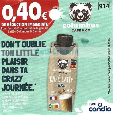 Anti Crise Fr Columbus Cafe Co De R Duction Jusquau