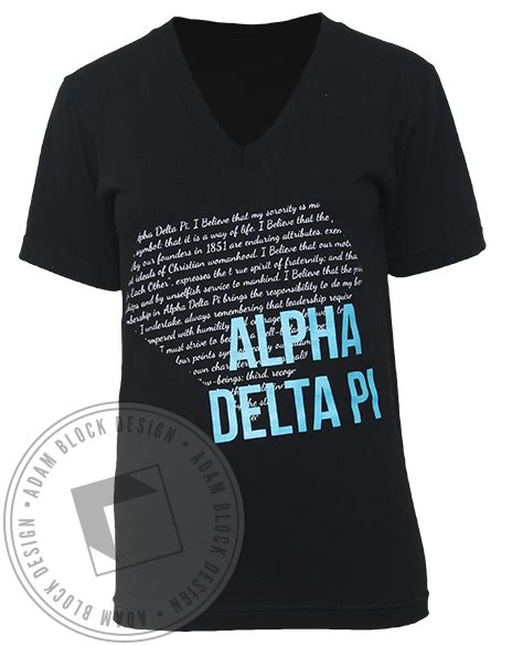 Alpha Delta Pi Diamond V Neck By Adam Block Design Alpha Delta Pi