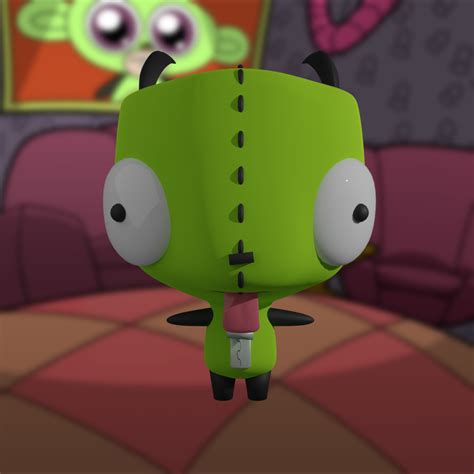 Stl File Invader Zim Gir・3d Printer Model To Download・cults