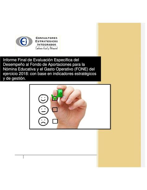 Pdf Informe Final De Evaluaci N Espec Fica Del Desempe O Al