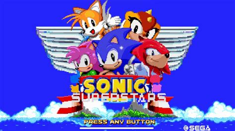 Sonic Superstars Title Screen In Sonic 3 Air By Me Sonic 3 Air Mods