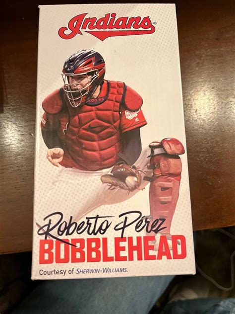 2021 Roberto Perez Bobblehead Cleveland Indians Sga Bobble Head Ebay