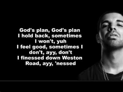 Drake Gods Plan Lyrics Video YouTube