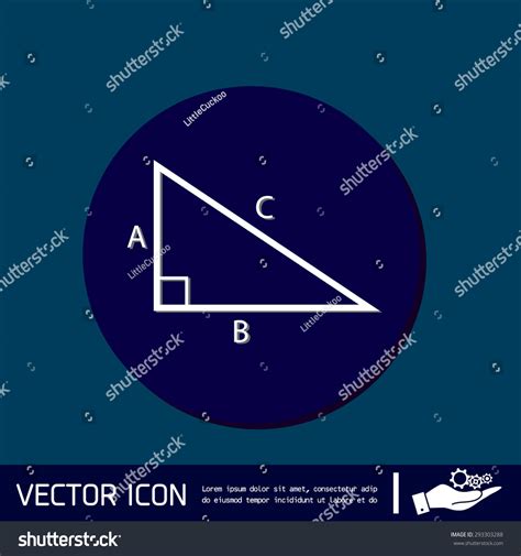 Triangle Math Icon Symbol Icon Geometry Vector De Stock Libre De